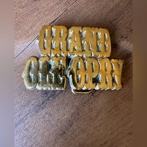 Grand Ole Opry Baron Brass Belt Buckle Nashville Tennessee 1978 Vintage